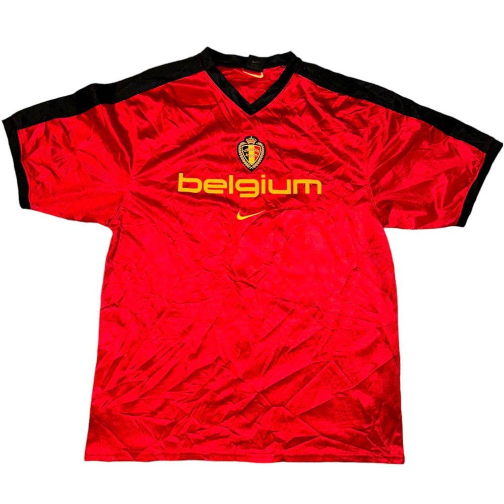 Vintage Nike Men’s Belgium Spelled Out Soccer Futbol Jersey Size Medium